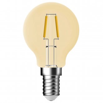 E14 Klotlampa Amber LED 4,8W