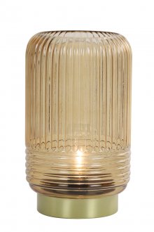 Table lamp LED Ø16x27,5 cm LIPA glass brown