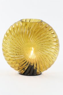 Table lamp LED 20x9x20 cm MILADO glass ocher yellow