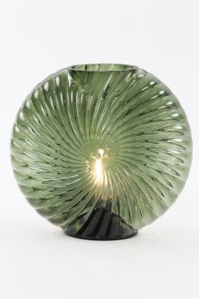 Table lamp LED 20x9x20 cm MILADO glass green