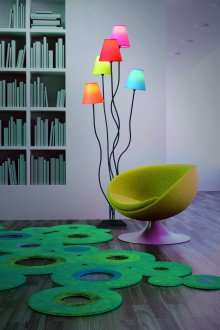 Floor Lamp 5-winged "Colori"
