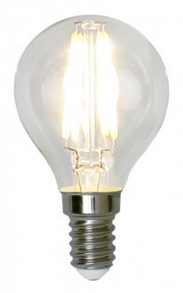 E14 klotlampa klar LED 4W