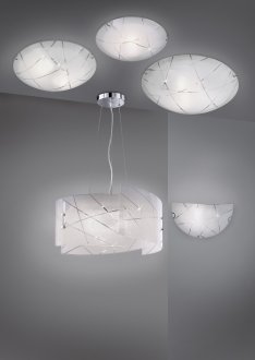 Sandrina ceiling light E27 white