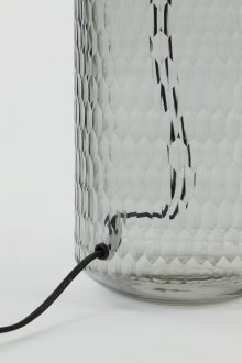 Lamp base Ø18x42 cm DORIAN glass smoked