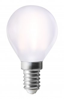 E14 klotlampa LED milky dimbar 4W
