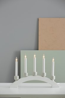 Paint Snow candlestick (bow)