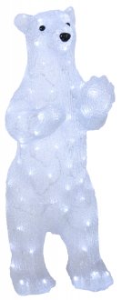 Isbjörn kristalldekoration 80cm LED