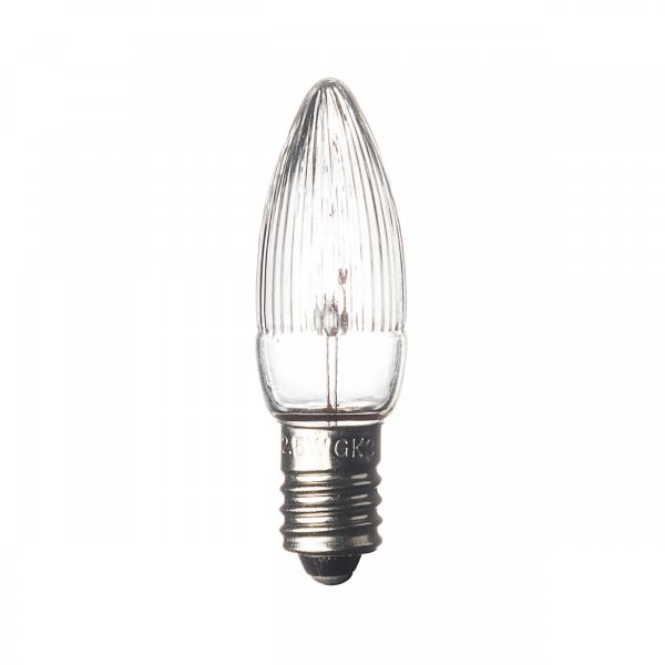 Rezervna lampa E10 14V 3W prozirna 3-fp