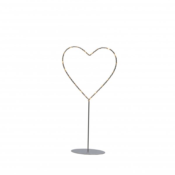 Metal heart 40cm LED