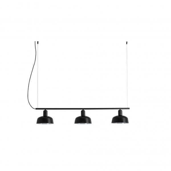 TATAWIN LINEAL S Black lineal pendant lamp