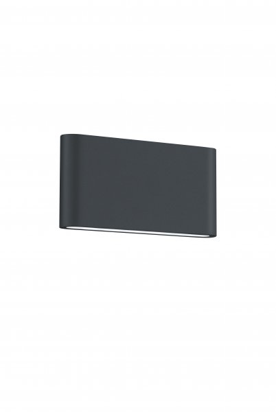 Thames II LED wall lamp 17.5x9 cm anthracite
