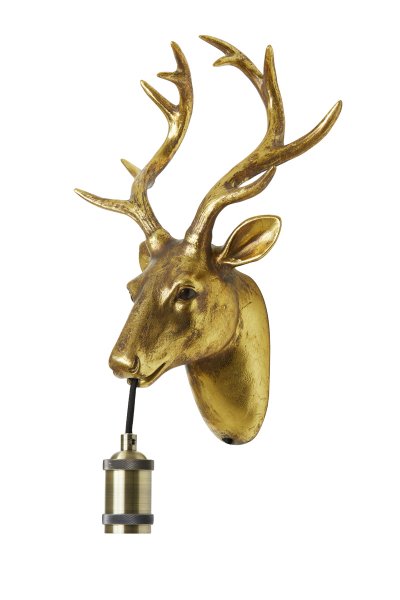 Deer wall lamp