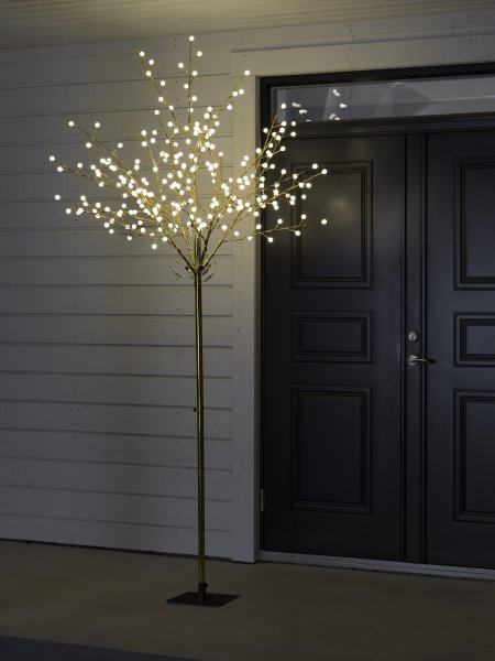 Guldträd 250cm varmvita LED