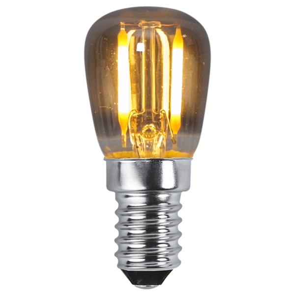E14 Päronlampa rökfärgad LED 1W