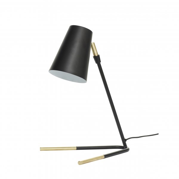 Table lamp, metal, black/brass