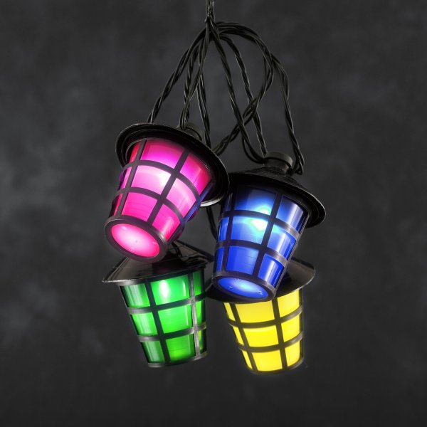 Partyslinga 40L färgade lanternor