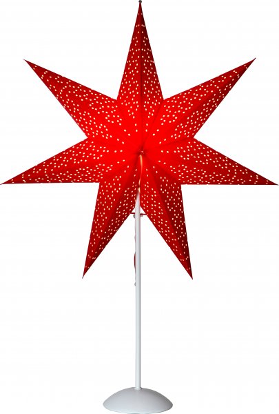 Dot paper star on foot 75cm