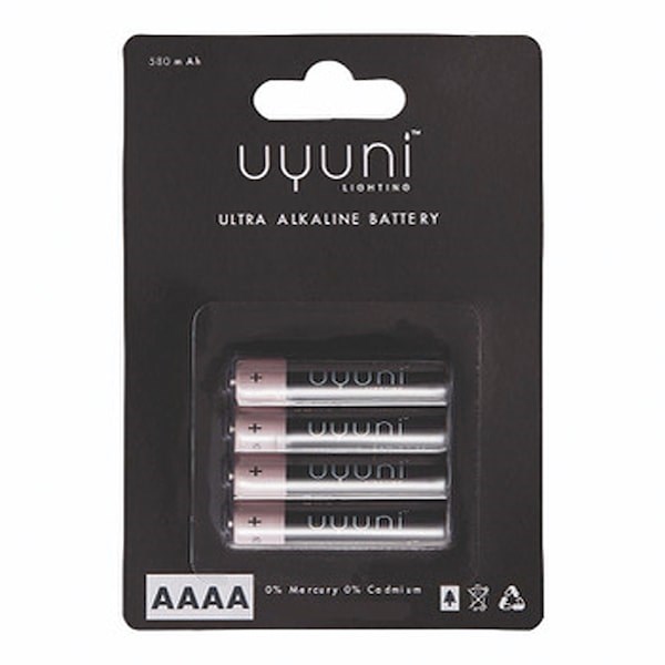 Uyuni Lighting AAAA Batteri 4p (Svart)