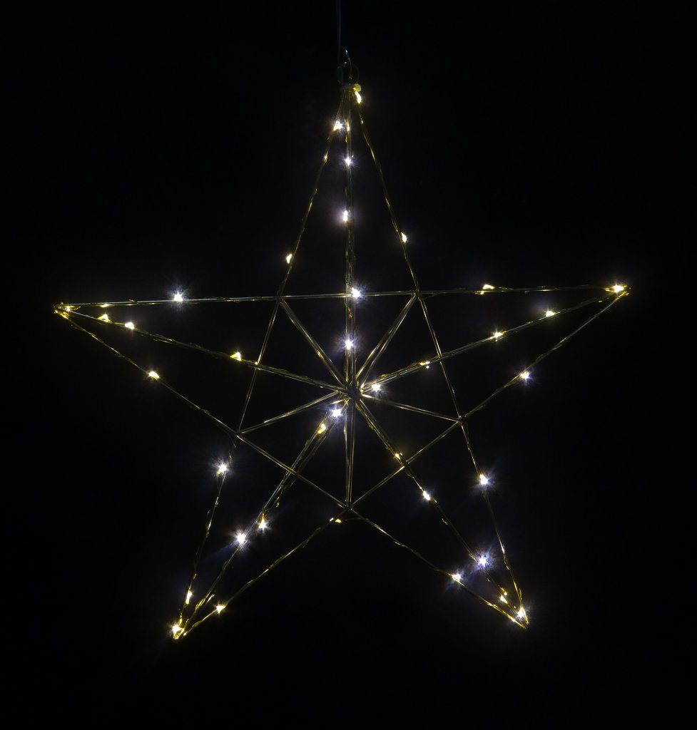 3D-Star julstjärna 40cm (Mässing/guld)