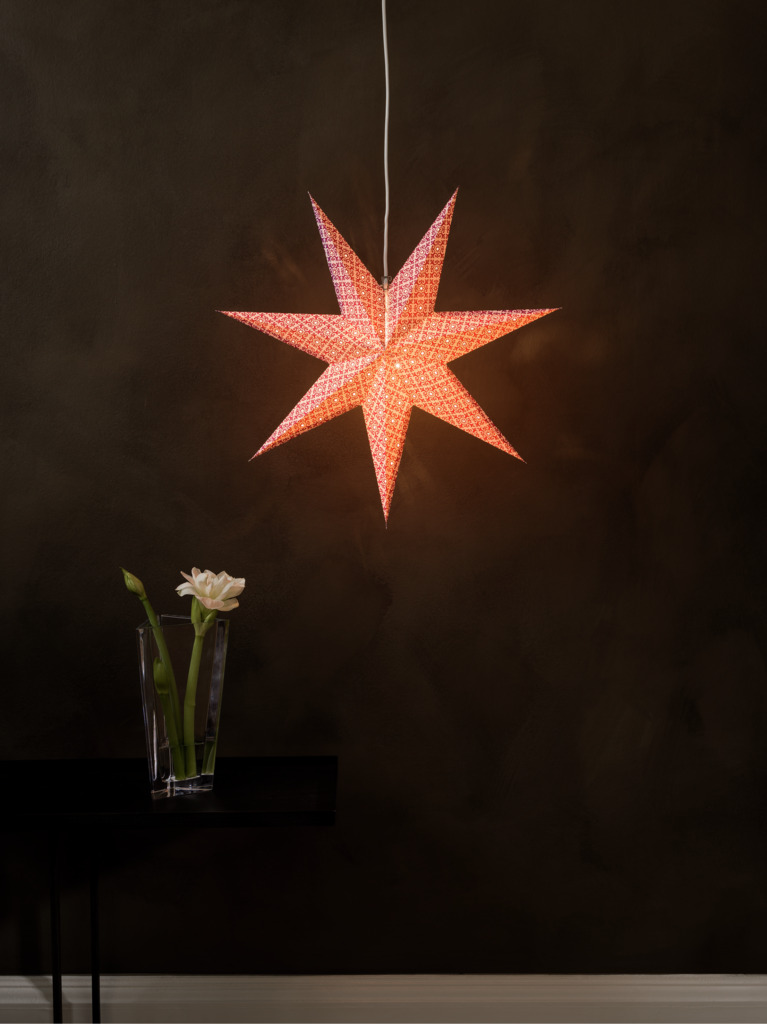 Konstsmide Pappersstjärna lila 60cm (Lila)