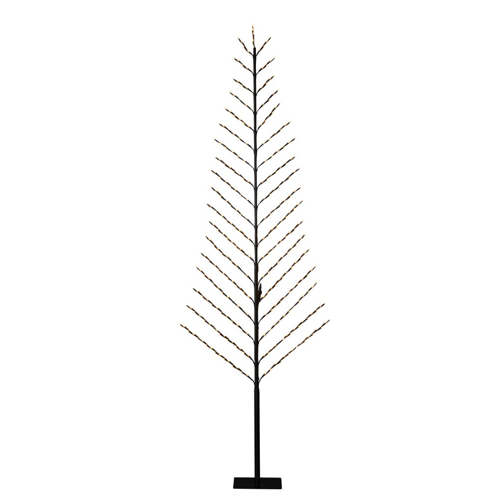 2-D Svart träd 240 cm LED (Svart)