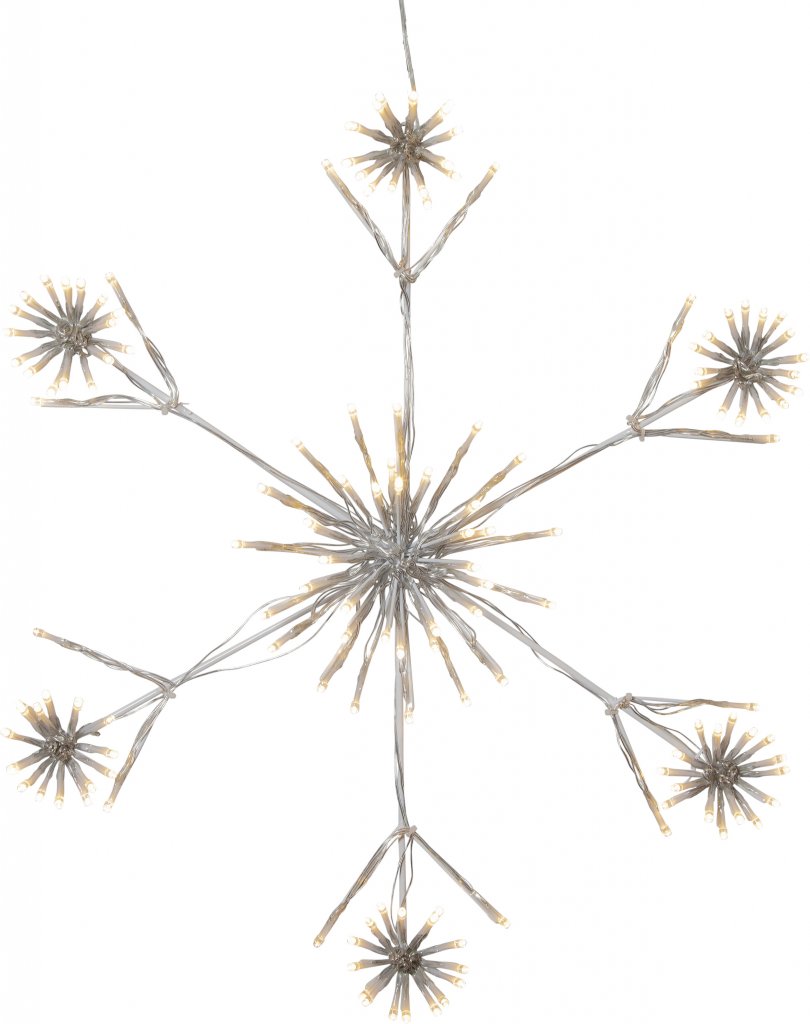 Star Trading Siluett Flower Snowflake L (Vit)