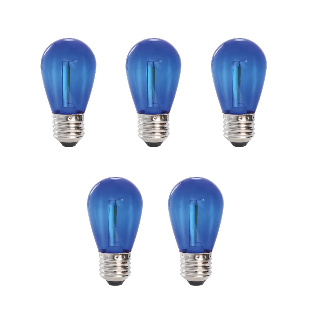 Deco bulb x 5, E27 12V (blå) (Blå)