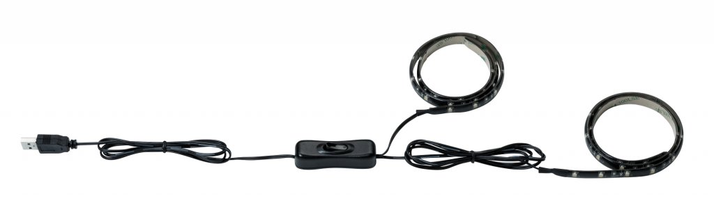 Paulmann USB-Strip 2x50cm LED (Svart)