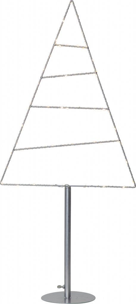 Star Trading Triangle dekorationsträd 90cm (Silver)