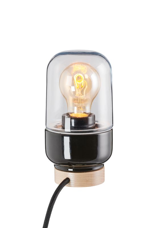 Ifö Electric Ohm bordlampa 19cm (klarglas) (Svart)